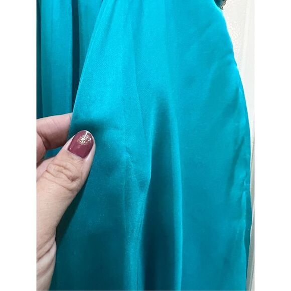 La Femme women’s strapless beaded gold and teal gown, sz 4 prom gala - Picture 8 of 8